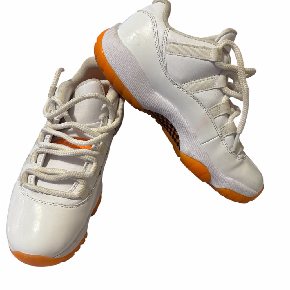 Jordan Kids Shoes White and Orange